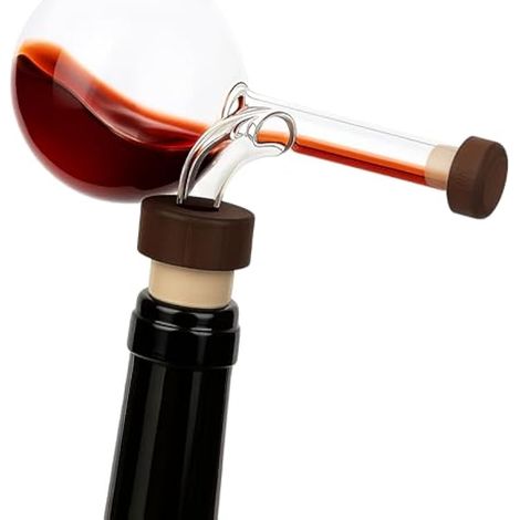 Aérateur de vin transparent pour bouteille de whisky, idéal pour les rassemblements, cadeaux de pères, pas de goutte (1/5)