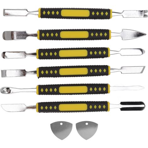 Kit 6 Pièces Spudger Levier Ouverture Outil ABS Manche Barre Acier Allié Maintenance Électronique (1/5)