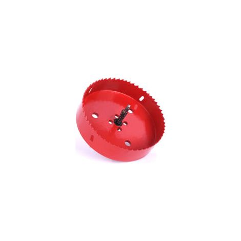 Sega a tazza bimetallica Ø 150 mm, acciaio rapido HSS M42, con attacco esagonale e punta da trapano per alluminio, ferro e legno - Crezuo