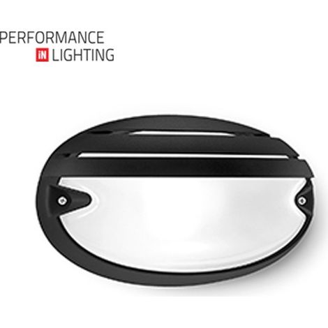 Plafoniera CHIP GRILL ovale nera