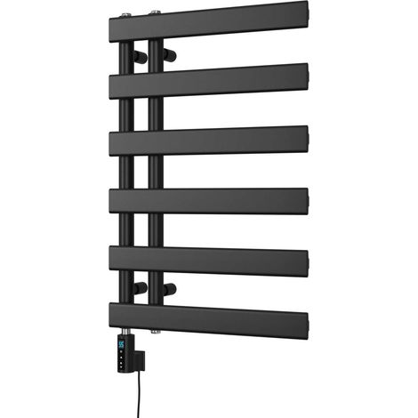 Agar - Black Electric Towel Rail H748mm x W500mm 300w Thermostatic WIFI (1/3)