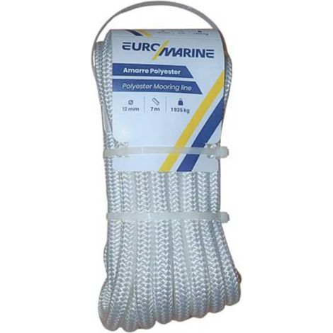 Corda di ormeggio euromarine 9 m poliestere resistente abrasione