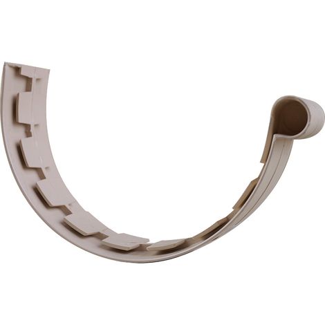 Jonction à coller PVC 33 demi-ronde - sable - First Plast
