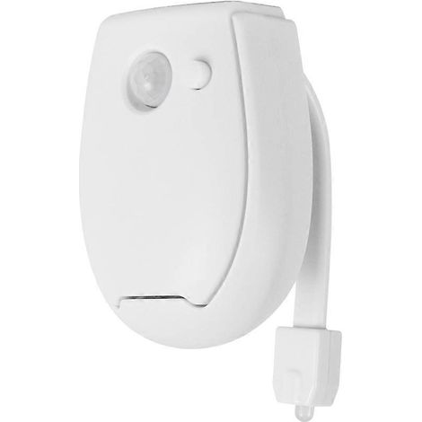 Veilleuse WC à capteur, lampe de toilette étanche avec rétroéclairage LED pour cuvette, éclairage WC (1/5)