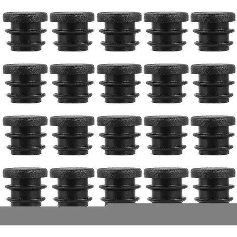 100 bouchons ronds en plastique de 16 mm pour pieds de meubles (1/5)