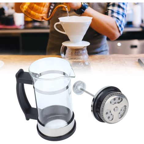 350-ml-Stempelkaffeemaschine, Filterkaffeemaschine für langsames Brühen, manuelle Stempelkaffeemaschine für den Hausgebrauch, französische Filterkaffeemaschine. (1/5)