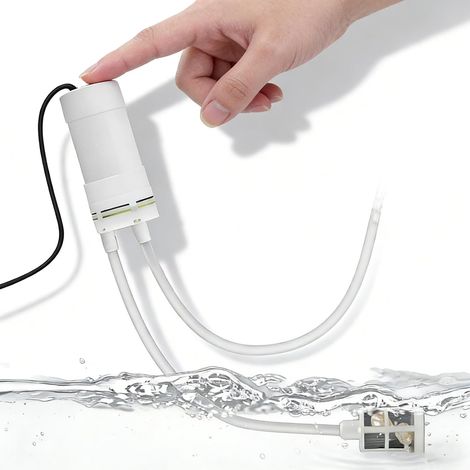 Mini Pompe à Eau, Pompe à Eau Auto-Amorçante USB 5V avec Tuyau d’Entrée 1 m et Tuyau de Sortie 10 m (1/5)