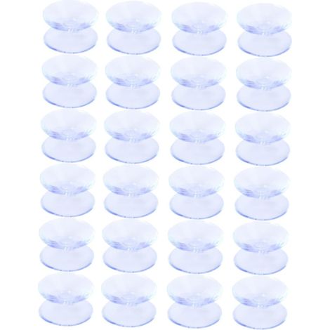 Lot de 24 patins antidérapants transparents avec double ventouse (1/5)