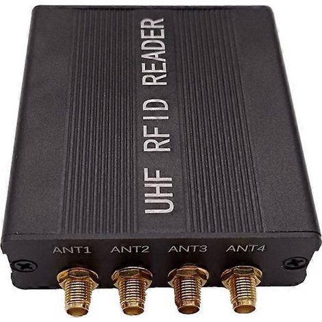 UHF-RFID-Lesegerät, SMA-Buchse, 15 m Lesereichweite, RS232-Schnittstelle, 4-Port-UHF-RFID-Lesegerät, EU-Stecker (1/5)