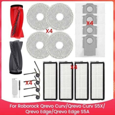 Pièces de rechange pour aspirateurs robots Qrevo Curv/Qrevo Curv S5X/Qrevo Edge/Qrevo Edge S5A