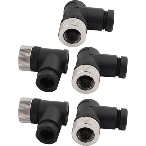 5 pièces M12W5K06 AC250V 4A IP67 étanche M12 T forme F/F prise (e4ea88cd5a1887f7acd895e40c887e7c) (1/3)