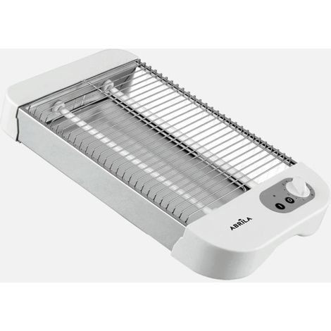 Tostador horizontal cueto 900w blanca 3tubos quarzo temp. bandeja recogemigas,acero.inoxid.6,5x35,5x21cm