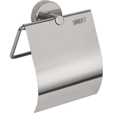 Sanela - Portarrollos, acero inoxidable brillante SLZN 09 (1/2)