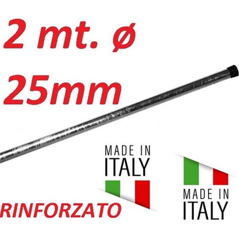 Palo Singolo Rinforzato Antenna 2 Metri 25 Made In Italy Tv Wifi