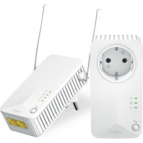 STRONG Powerline Wi-Fi Kit 600 Mbit/s Bianco Tipo F - Adattatore Rete Elettrica (1/5)