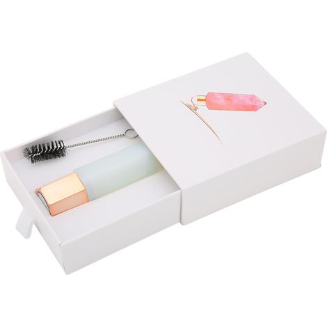 Rouleau de massage facial en jade hexagonal multifonctionnel, raffermissant et liftant la peau, blanc (1/5)