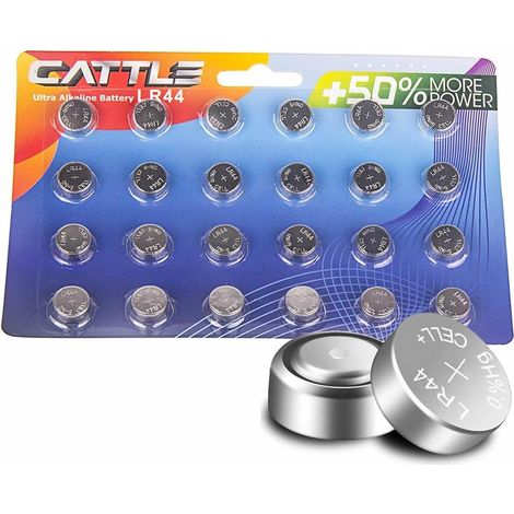 24 x Piles LR44 Bouton AG13 Batteries Alcalines Haute Performance 357 LR1154 303 SR44 A76 1.5V Ultra Longue durée et (1/5)
