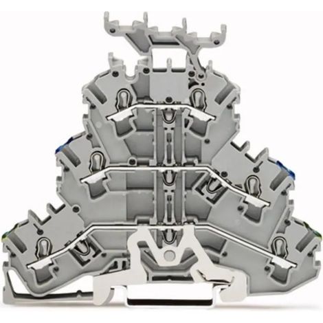 Connecteur à 3 niveaux 2,5 mm² PE/N/L gris topjobs 2002-3247 (1/3)