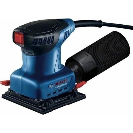 Bosch Professional lijadora orbital GSS 140 (motor de 220 W, vibración de 3,4 m/s2, con bolsa para polvo, placa punzonadora, hoja de lija C411)