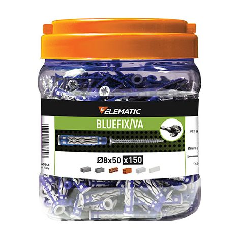 TASSELLO NYLON BLUEFIX/VA 8 TSP PROMOPACK ELEMATIC - CF=PZ 150- 1 confezioni