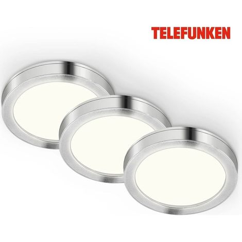 Set de 3 focos empotrables led 6 cm 1,8w 170lm blanco cálido