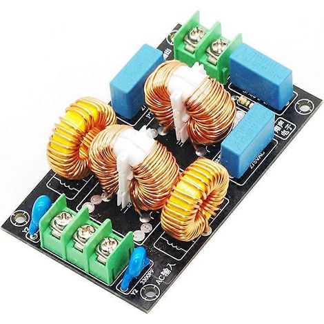 Carte de filtrage d'alimentation pour amplificateur audio, filtre d'alimentation électromagnétique de mode commun à courant élevé, audio HiFi 4A (1/5)