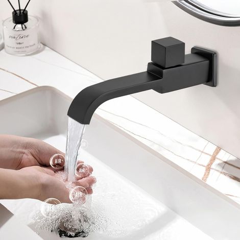 Wand Einloch Kaltwasserhahn Moderne Messing Badarmaturen Wasserhahn für Restaurants Einkaufszentren Hotels Kindergärten 11 3CM (1/5)