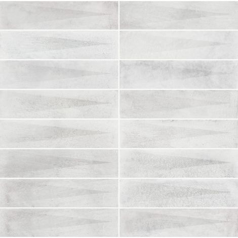 Carrelage effet Zellige 3D Gris 24,6x6x0,85 cm Montel - Mur intérieur (vendu par carton de 0,5 m²) - RO'MA CARRELAGE