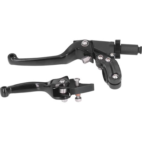 Levier d'embrayage et de frein pliable pour moto, kit de remplacement, compatible Suzuki RM RMZ, noir (1/5)