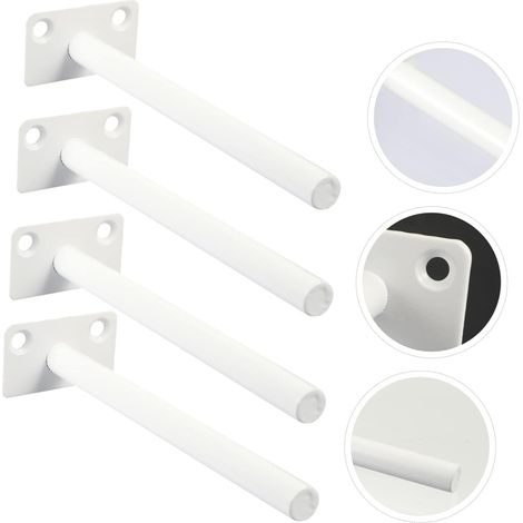 CCYKXA 4-Piece Set of Floating Brackets for Blind Shelves, Invisible Wall Mounts for Bookshelves and Partitions (1/5)