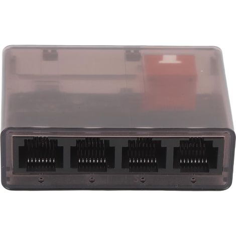 Splateur Ethernet, 1 à 4 1000 Mbps Splateur Internet Compact à Haut Débit Portable 1 sur 4 Interrupteur Out Switch Gigabit avec Câble USB, Idéal pour l'Interrupteur de Routeur LAN RJ45 (1/5)