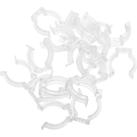 BESTYASH 30 clips en plastique transparent pour fixer les tubes (1/5)