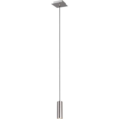 Trio Leuchten Suspension 312400107 en métal nickel mat avec 1 ampoule GU10 (1/4)