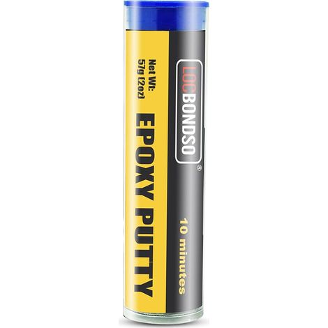 Pâte époxy bicomposant,Pate Epoxy À Réparer Multi-usages,Pour Étanchéité, Tuyaux, Métal, Plastique Dur, Pierre, Bois, Céramique 56.7g (Gris Foncé) (1/5)
