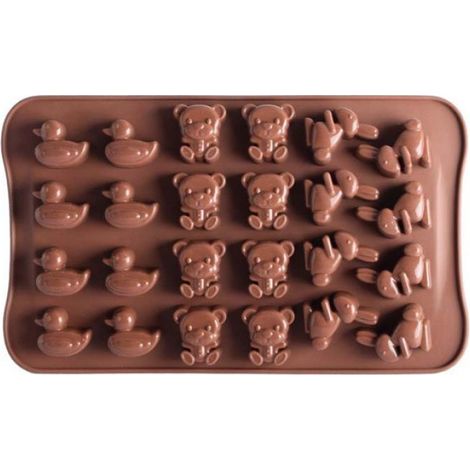 Moules en silicone - - 23x13,8 cm - Antiadhésif - Compatible congélateur - Compatible lave-vaisselle (1/5)