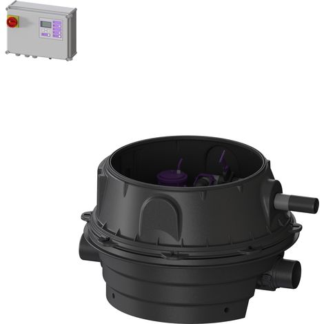 -Rückstauhebeanlage Ecolift XL Duo, 1 mot. Klappe, SPF 1500-S1, Konus