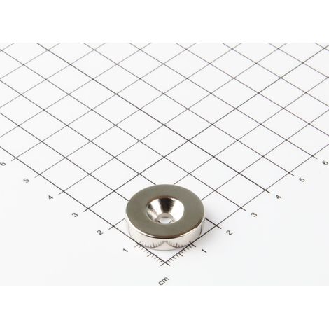Magna-C Neodym-Ringmagnet Ø22xØ4,5x5mm mit konischer Senkung