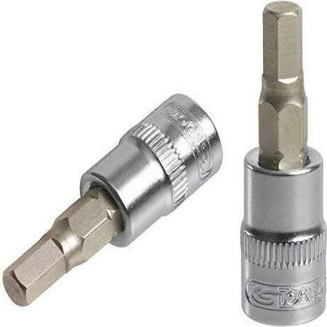 Douille tournevis 6 pans 1/4'', L.37 mm - 7 mm