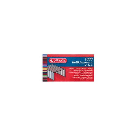 Grapas Herlitz, 1000 unidades, tamaño 24x6 (1/2)