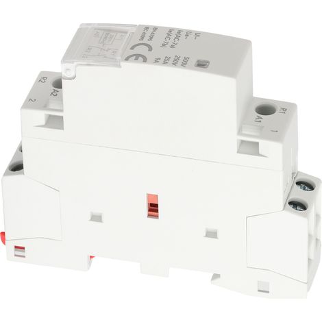 Modulaire Contacteur 2P Rail DIN 1NO 1NC 230V GYHC‑25 Interrupteur Commande Industrielle Module (1/5)