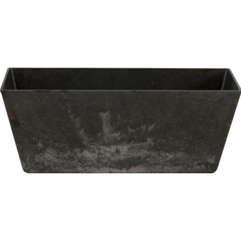Balcony Trough Ella Planter - Artstone - L17 x W55 x H17 cm - Black