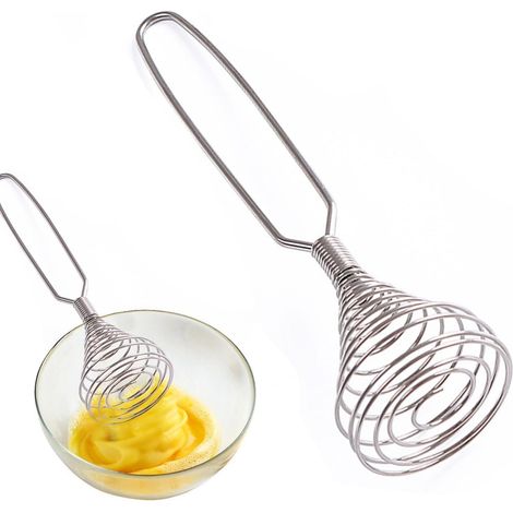 spiralé maille flexible en acier inoxydable fouet de cuisine (1/5)