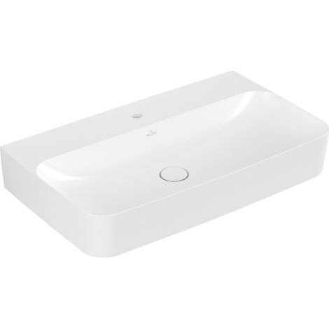 Villeroy &amp Boch Finion lavabo, trop-plein caché, 1 trou pour