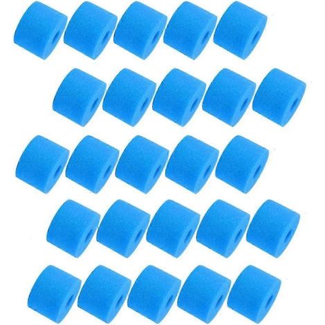 Lot de 25 éponges filtrantes réutilisables et lavables en mousse pour spa, type S1, pour piscine et jacuzzi. (1/5)