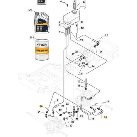 TUBO COLLETTORE TRASM-ANT/POSTERIORE PFM ORIGINALE STIGA - 387869512/0