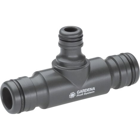 GARDENA 02835-20 Kunststoff T-Stück Steckkupplung Profi-System, Steckkupplung