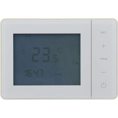 Thermostat programmable Filaire Blanc (1/3)