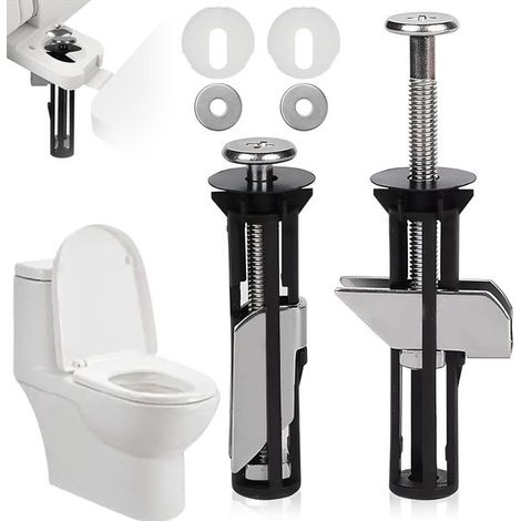 Hochwertiges WC-Sitz-Befestigungsschrauben-Set Universelles WC-Sitz-Befestigungsset WC-Sitzschrauben-Befestigungsset Einfache Montage von für und (1/5)