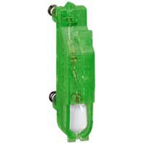 Legrand 084923 - Sagane 230 V direct mounting lamp - green fluorescent - consumer. 0.55mA