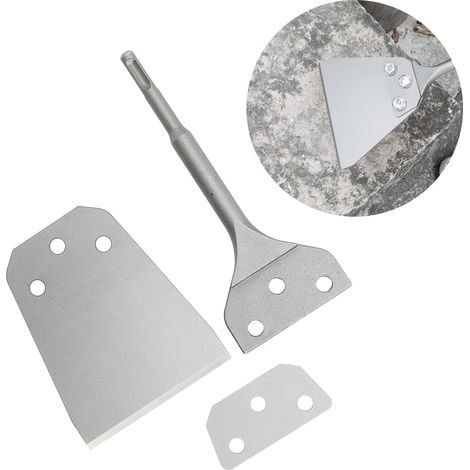 Ciseau à marteau SDS ultra-mince de 10 cm avec poignée, poignée ronde, ciseau à sol à deux rainures (1/5)
